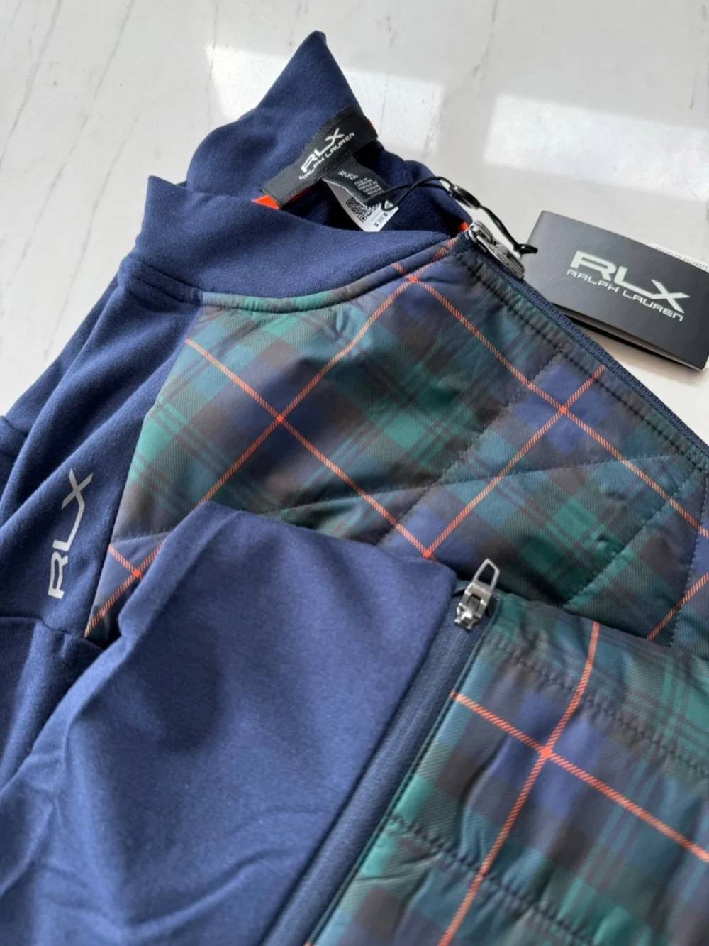 New RLX Ralph Lauren Hybrid Mockneck Wool Jacket Full Zip